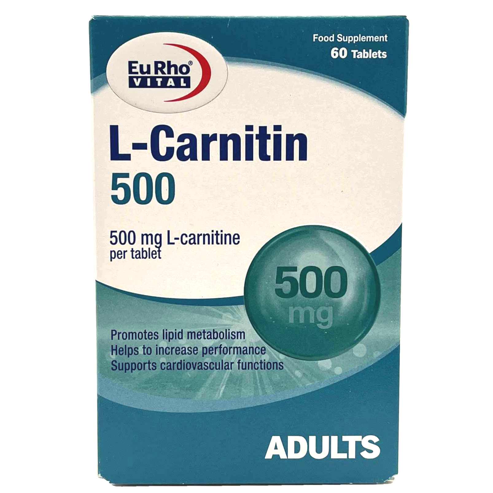قرص ال کارنتین 500 یوروویتال Eurhovital L-CARNITINE